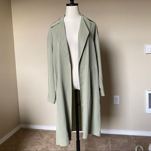 Sage Green Trench Coat